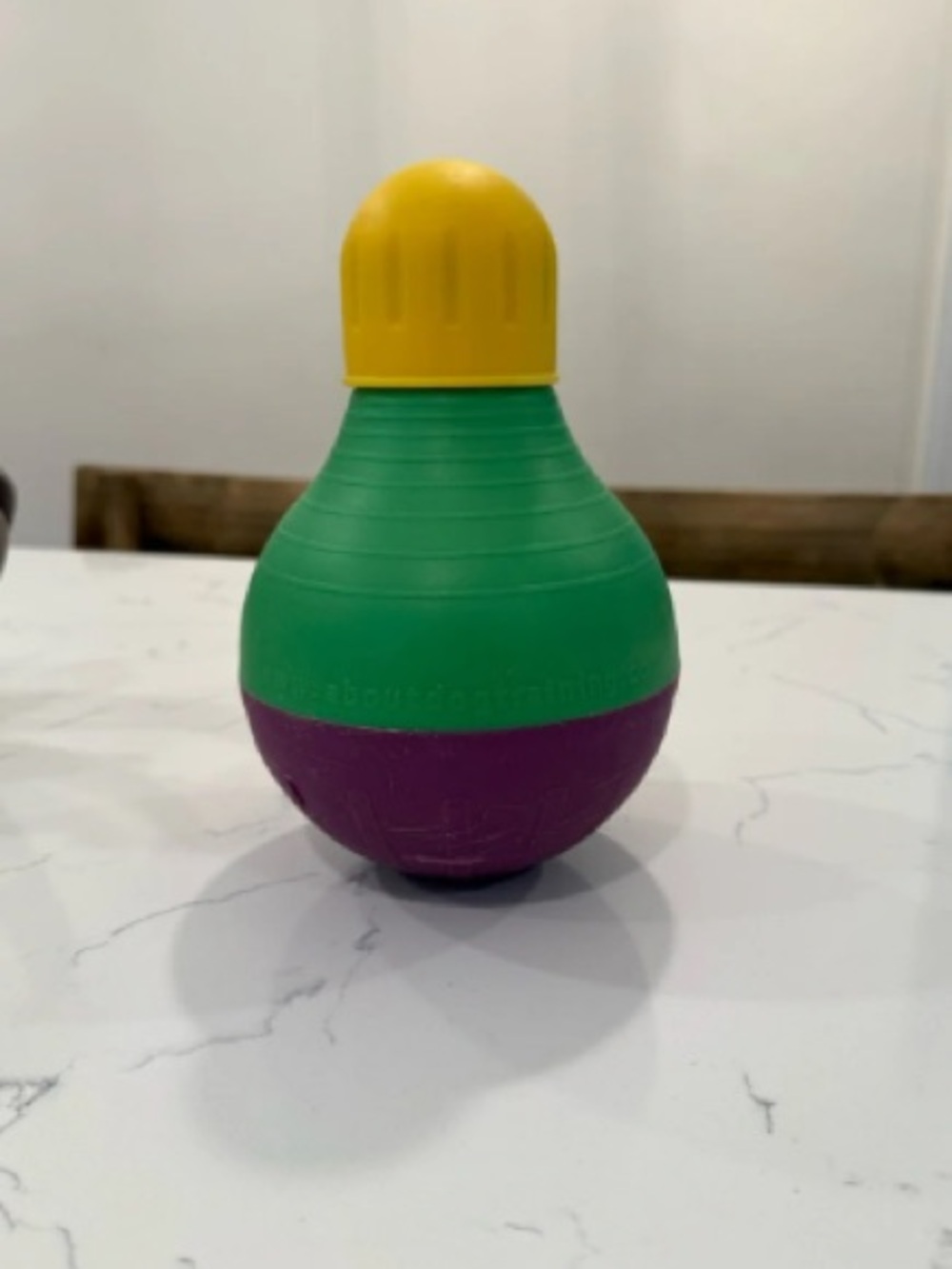 Bright Green, Purple & Yellow Tumbler Toy for Early Learning